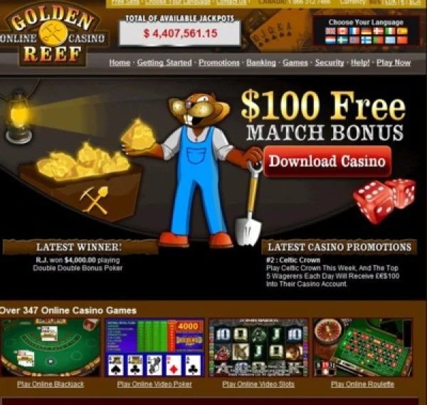 Golden Reef Casino Logo Official Website Golden Reef Casino Logo Official Website